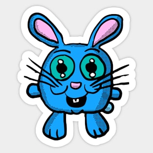 Chibi Blue Bunny Sticker